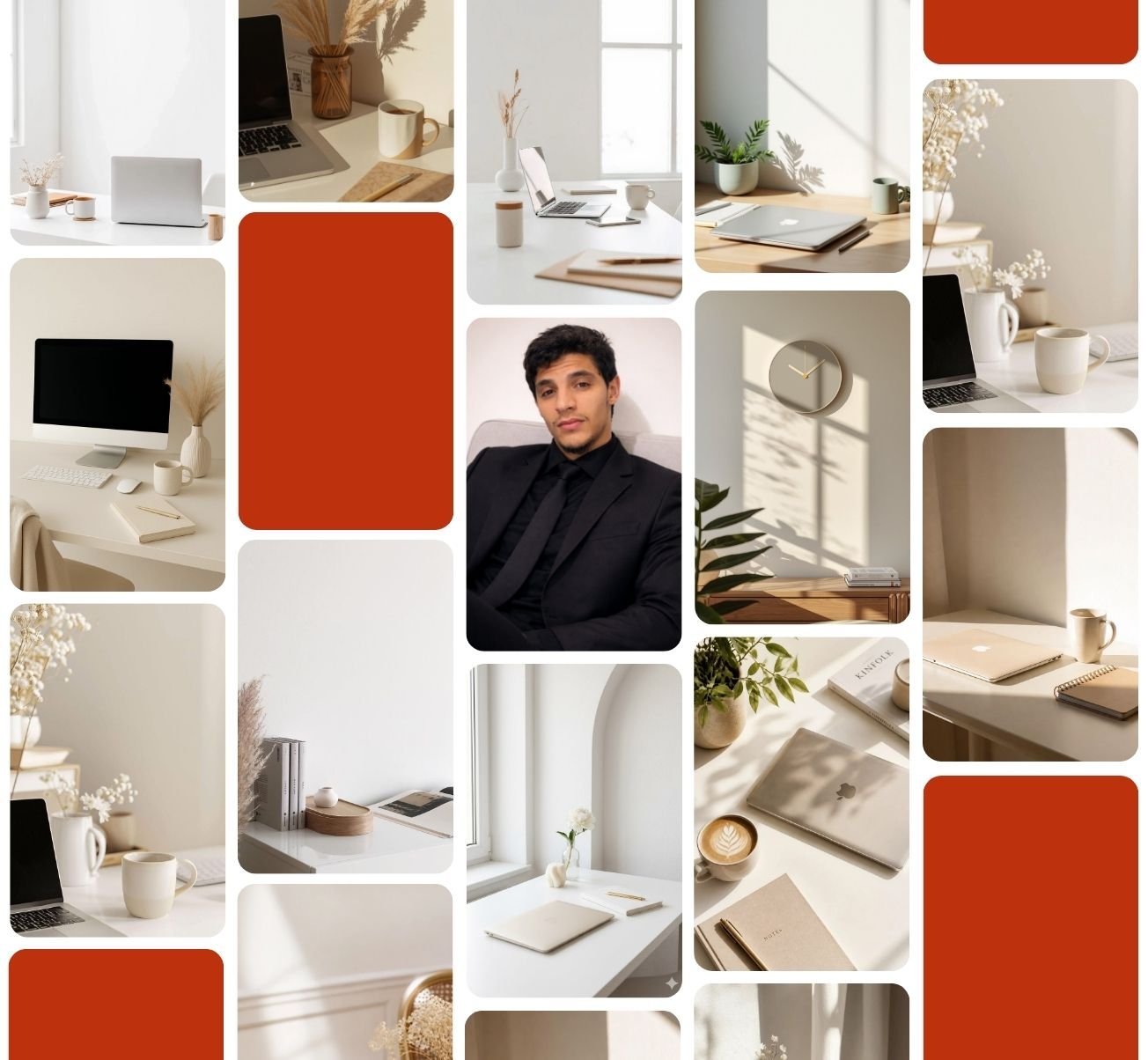 Pinterest manager for bloggers workspace — Abdo, founder of AM Socials, building Pinterest traffic strategies for content creators
