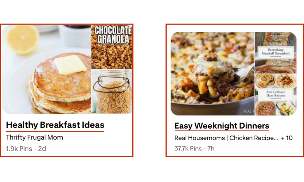 Pinterest search bar showing autocomplete suggestions for keyword research, including 'home decor ideas' and 'budget-friendly tips.