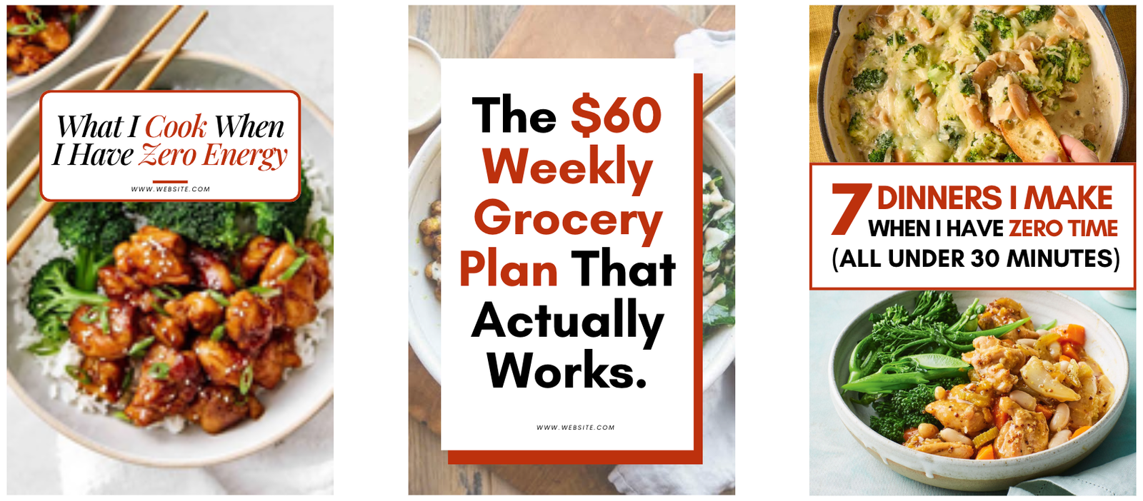 Three different Pinterest pin designs for the same blog post URL — showing why multiple pins per post is worth it for Pinterest marketing